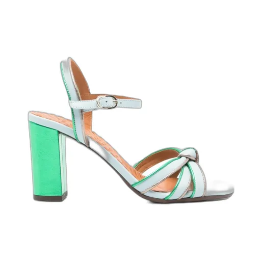 Chunky High-Heeled Sandals