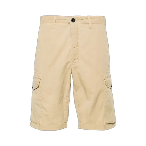 Textured Cotton Cargo Shorts