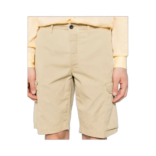Textured Cotton Cargo Shorts