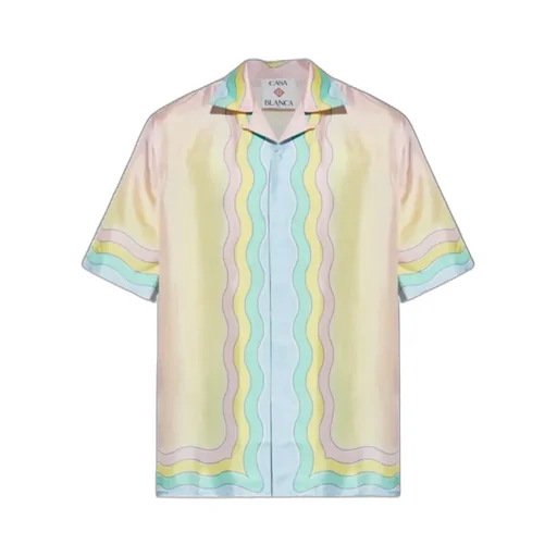 Casablanca Short-Sleeved Satin Shirt