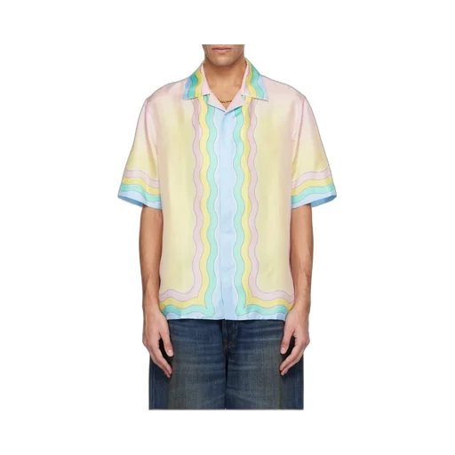 Casablanca Short-Sleeved Satin Shirt
