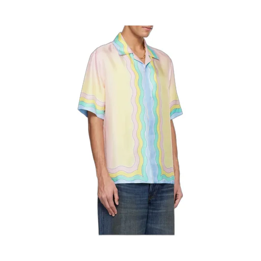 Casablanca Short-Sleeved Satin Shirt