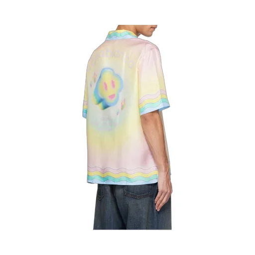 Casablanca Short-Sleeved Satin Shirt