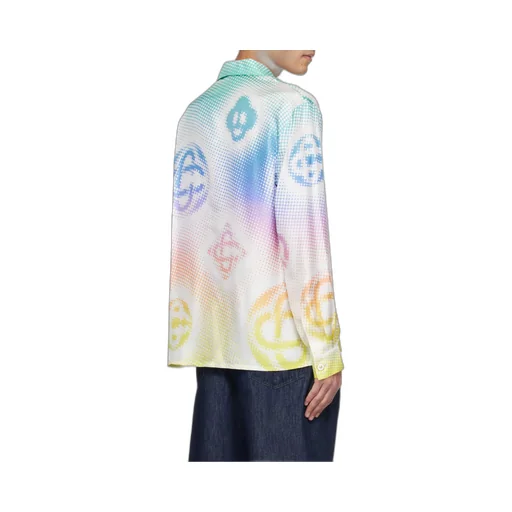 Casablanca Halftone Logo Long-Sleeved Shirt