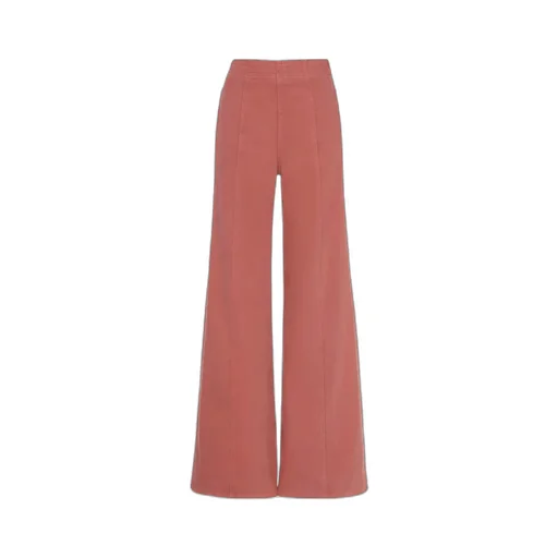 Pink High Rise Wide Leg Flare Jean