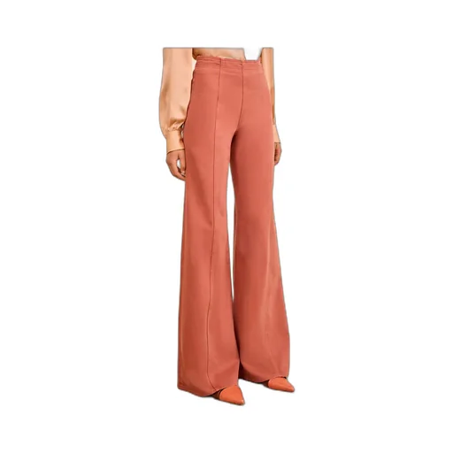 Pink High Rise Wide Leg Flare Jean