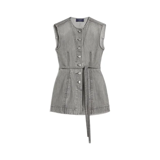 Sleeveless Denim Top