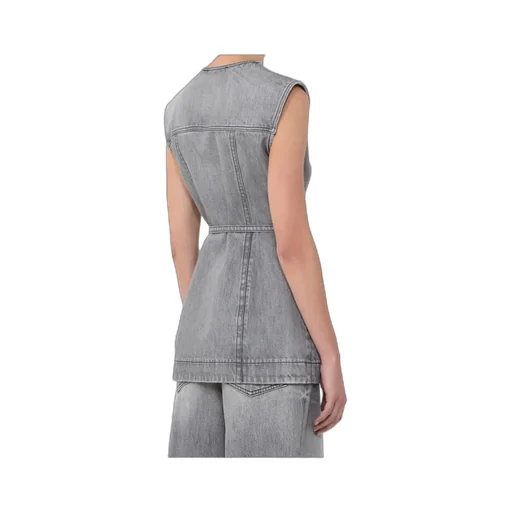 Sleeveless Denim Top