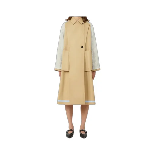 Long-Sleeved Trench Coat