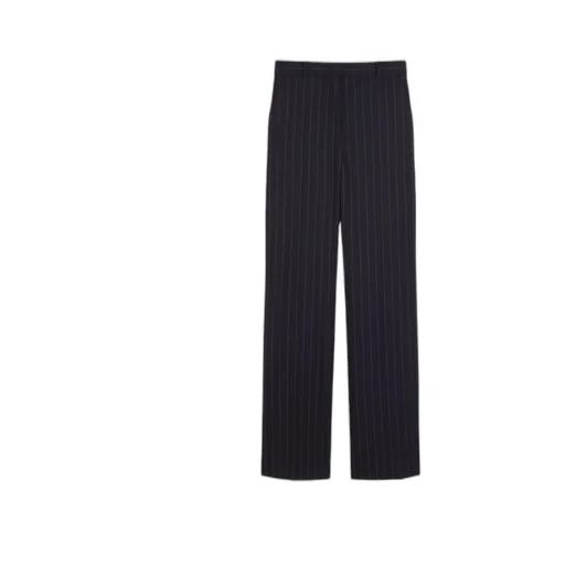 Pinstripe Wool Trousers