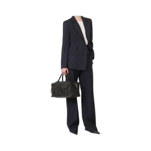 Pinstripe Wool Trousers