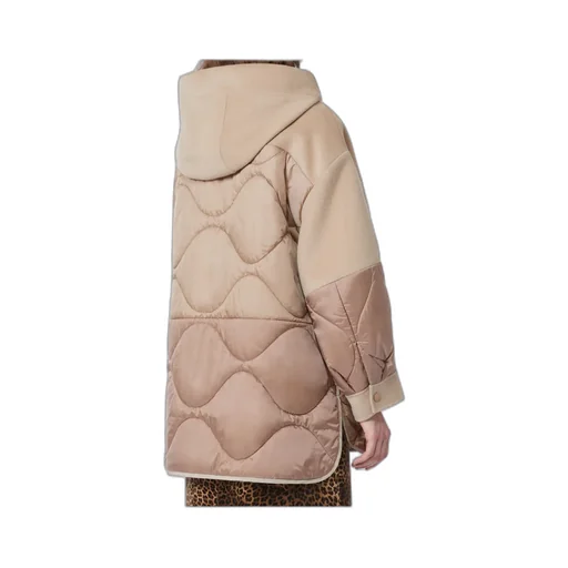 Padded Coat In Double-Sided Wool And Nylon