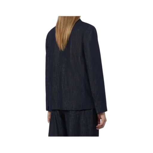 Single-Breasted Stretch Denim Jacket