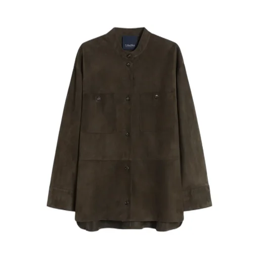 Long-Sleeved Leather Jacket