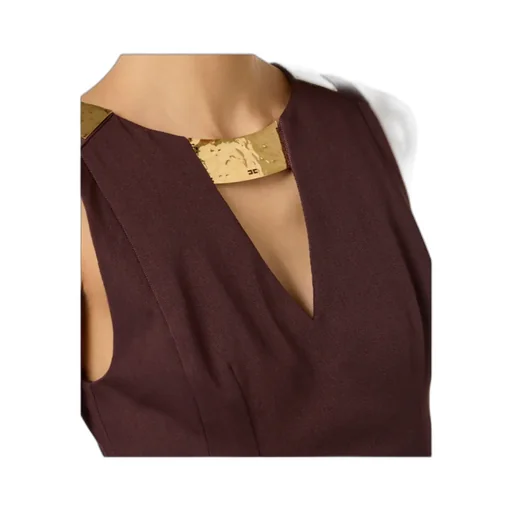 Elisabetta Franchi V-Neck Sleevless Mini Dress