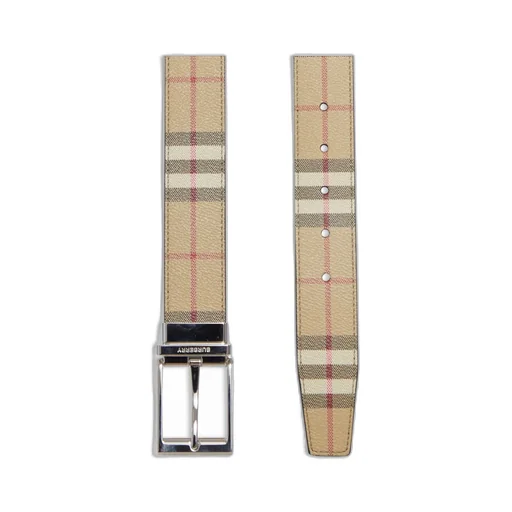 Burberry Checked Reversible Buckle Belt