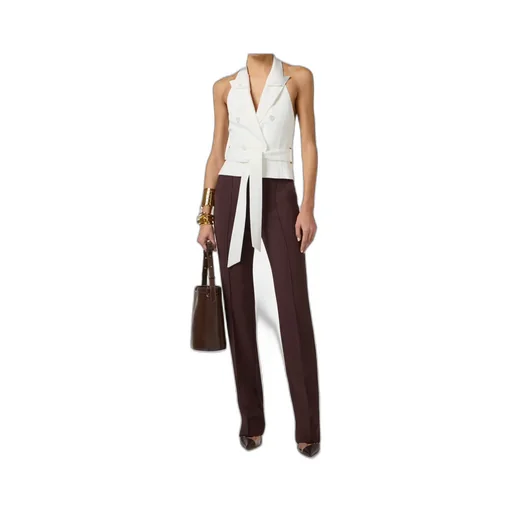Elisabetta Franchi V-Neck Belted Vest