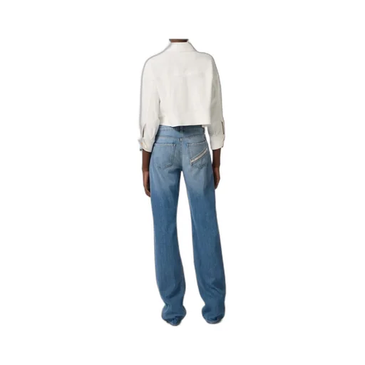 Elisabetta Franchi Gabardine Pea Coat