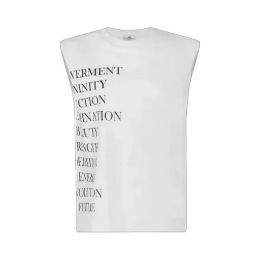 Elisabetta Franchi Lettering Print Jersey T-Shirt