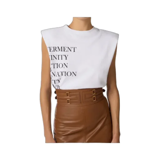 Elisabetta Franchi Lettering Print Jersey T-Shirt