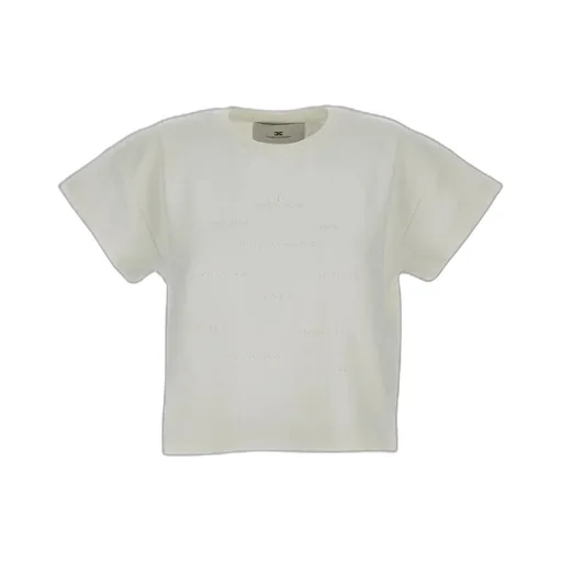 Elisabetta Franchi Logo Lettering Crewneck T-Shirt