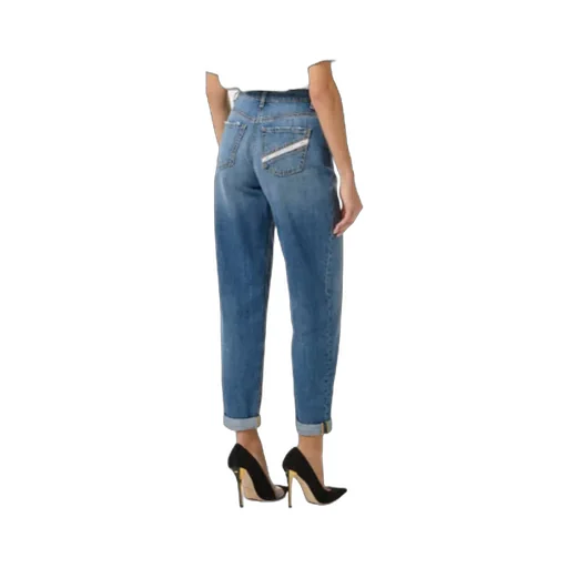 Elisabetta Franchi Embellished Padlock Balloon Jeans