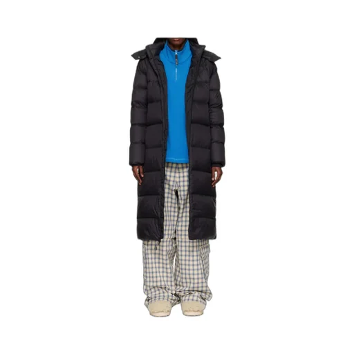 Long Hooded Down Jacket