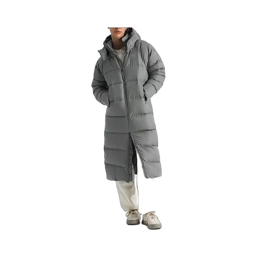 Long Hooded Down Jacket
