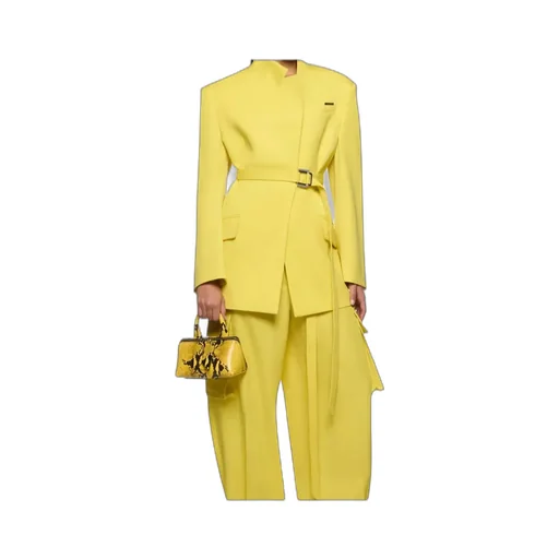 The Attico Long-Sleeved Belted Jacket