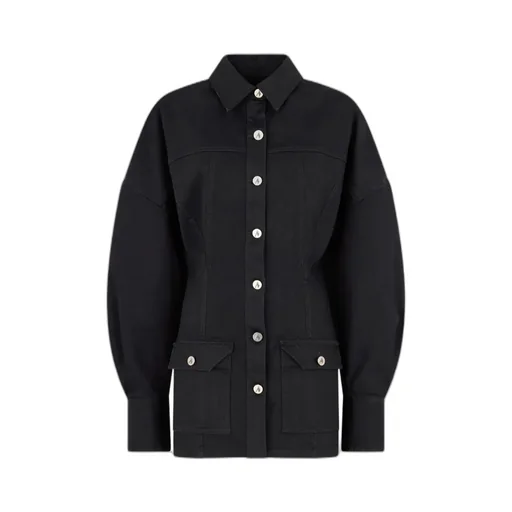 The Attico Button-Up Denim Mini Dress