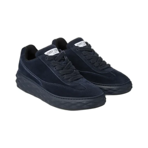 Midnight Velvet Suede Low Top Trainers