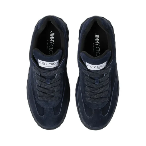 Midnight Velvet Suede Low Top Trainers