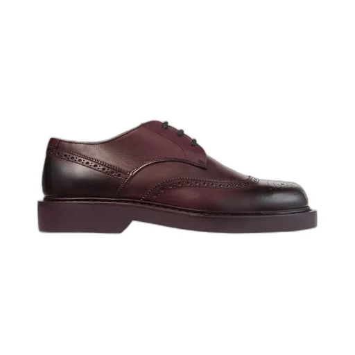 Deep Merlot Buffalo Leather Loafers