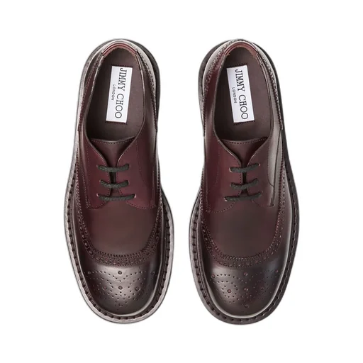 Deep Merlot Buffalo Leather Loafers