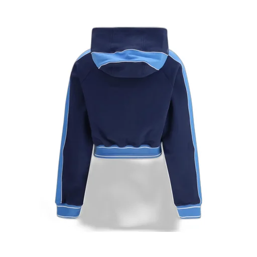 Casablanca Drawstring Cropped Hoodie