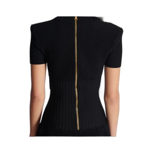 Balmain Short Flared Knit Dress