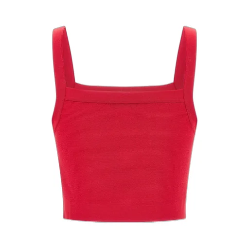 Balmain Buttons Knit Bralette Top