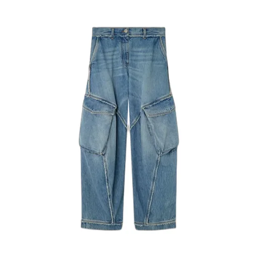 Versace Logo-Rise Cargo Jeans
