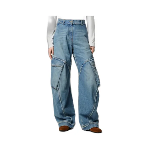 Versace Logo-Rise Cargo Jeans