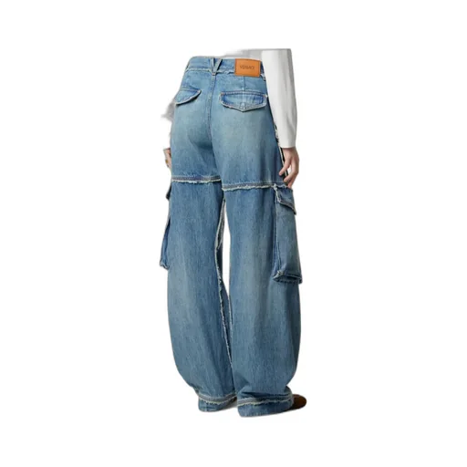 Versace Logo-Rise Cargo Jeans