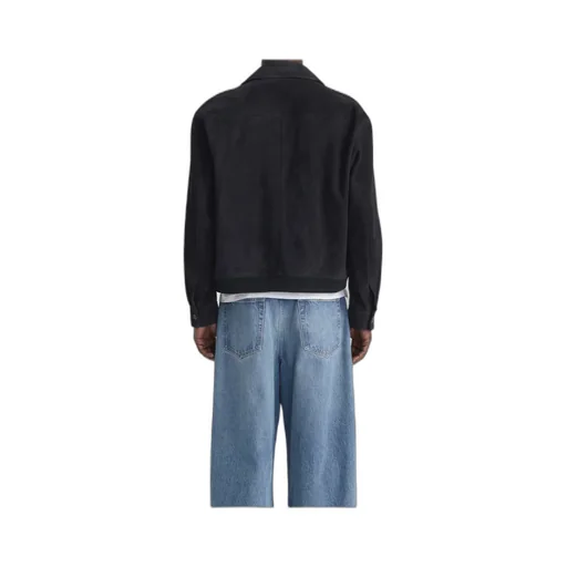 Buttoned Suede Jacket