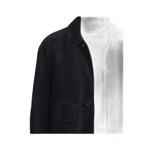 Buttoned Suede Jacket