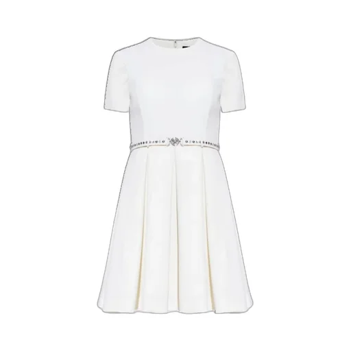 Versace Short-Sleeved Belted Dress