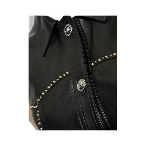 Versace Stud-Embellished Button-Up Gilet