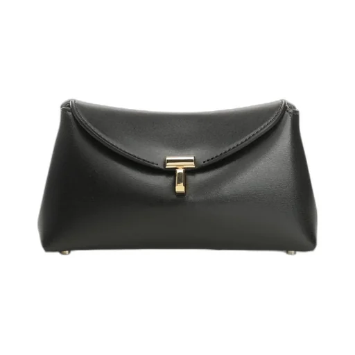 Totme Mini T-Lock Leather Clutch Bag