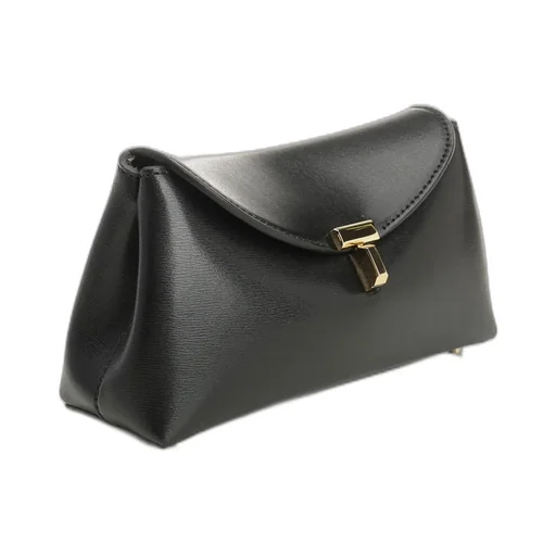 Totme Mini T-Lock Leather Clutch Bag