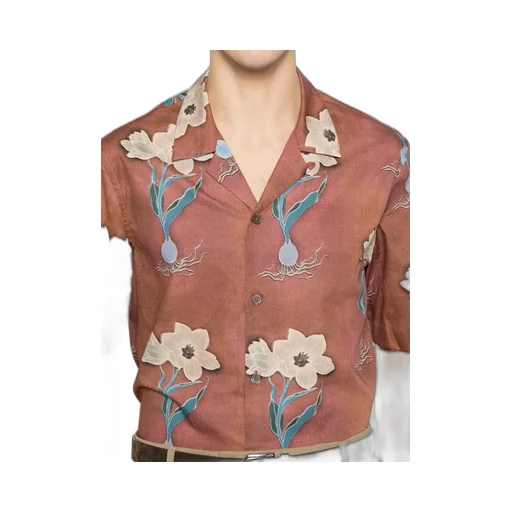 Floral-Print Short-Sleeve Shirt