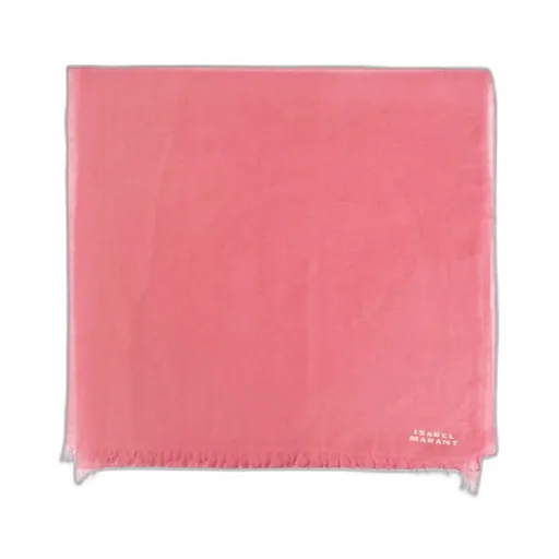 Isabel Marant Logo Printed Fringed Scarf