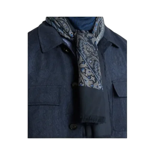 Etro Paisley And Check Motif Scarf