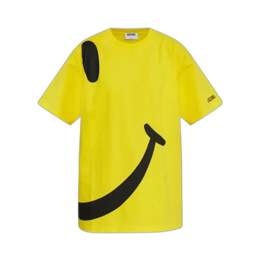 Moschino X Smiley Printed Crewneck T-Shirt